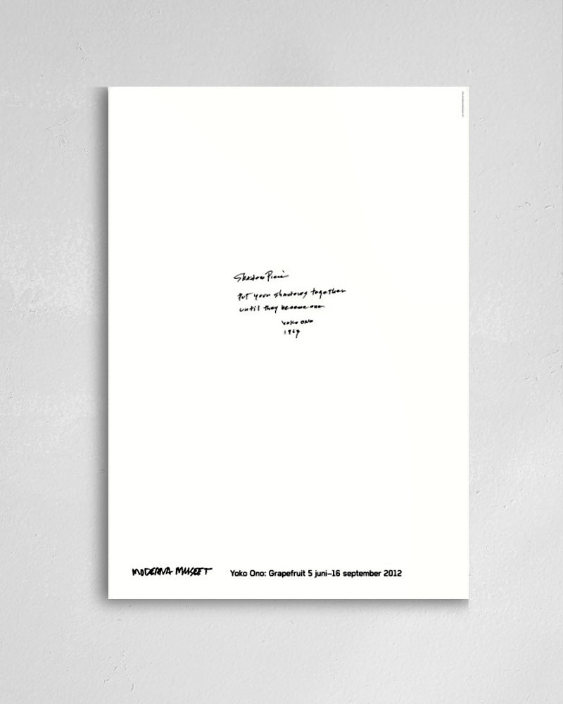 Shadow Pieceポスター【Yoko Ono│オノ・ヨーコ】(100cm×70cm)