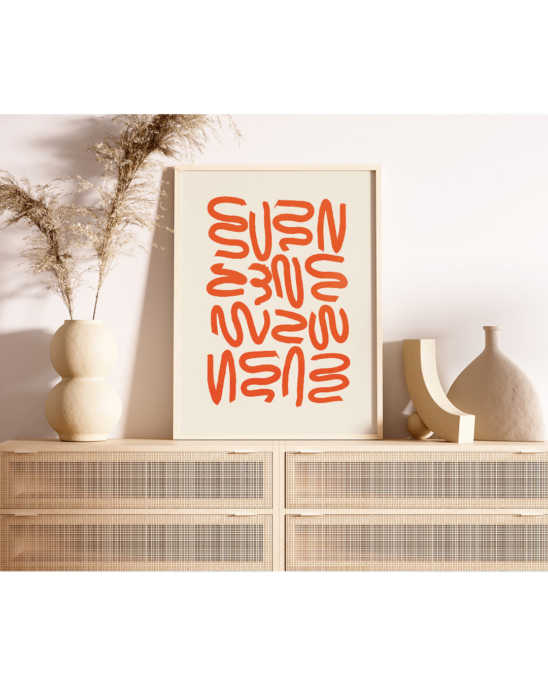 【ポスターのみ】OrangeAbstractアートポスター(A2,A3)