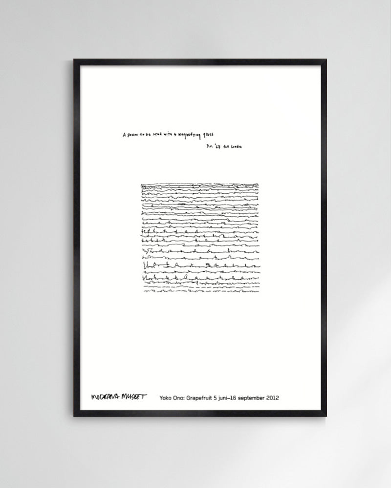 A poem to be read with a magnifying glass.ポスター【Yoko Ono│オノ・ヨーコ】(100cm×70cm)