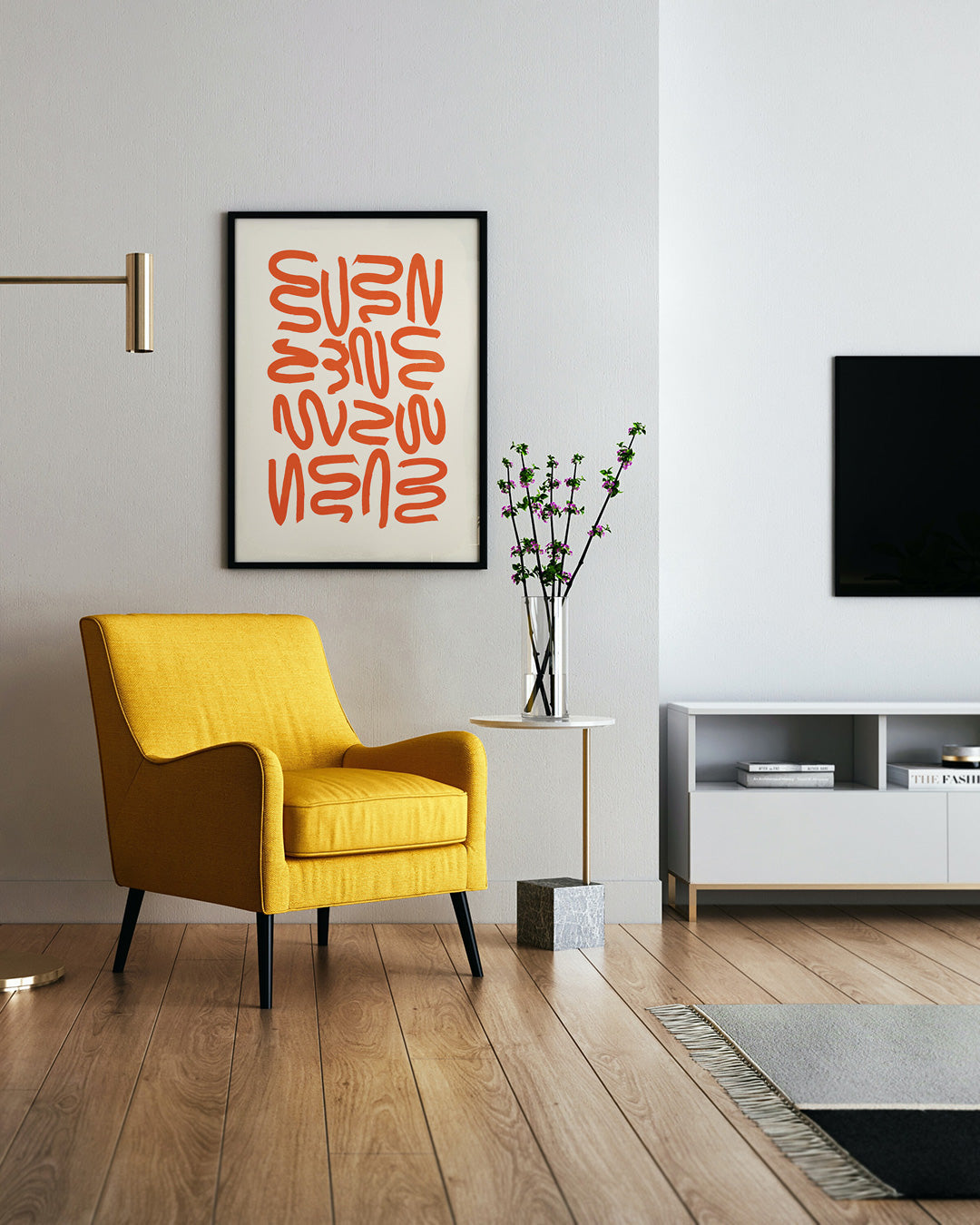 【ポスターのみ】OrangeAbstractアートポスター(A2,A3)