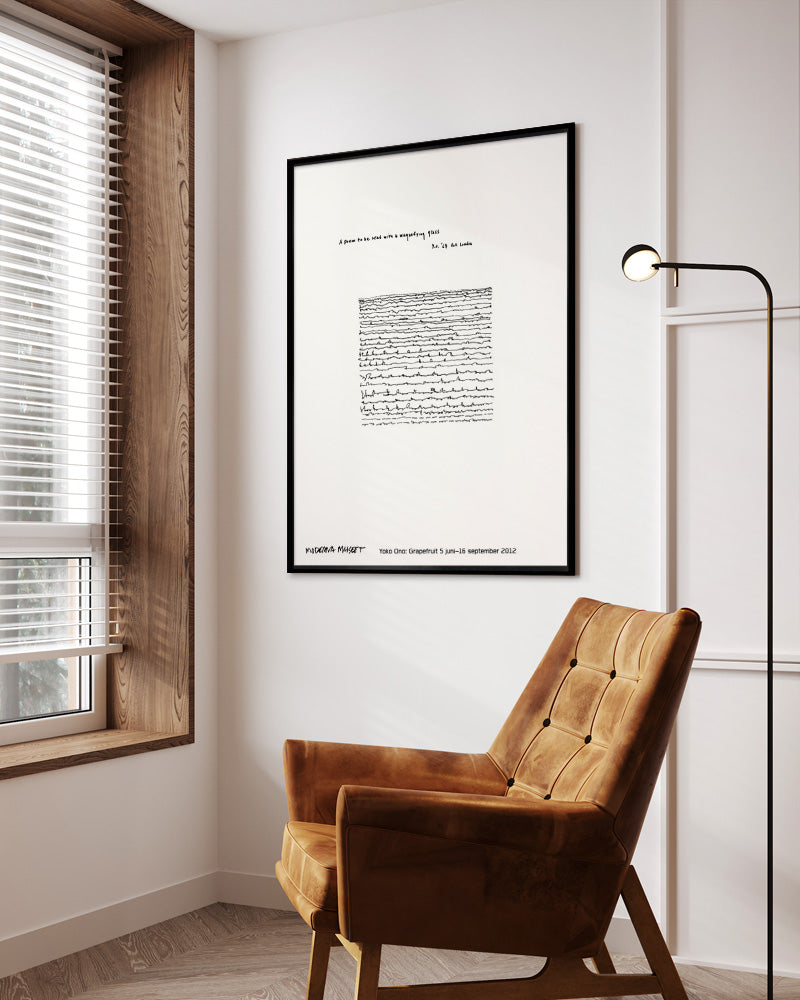 A poem to be read with a magnifying glass.ポスター【Yoko Ono│オノ・ヨーコ】(100cm×70cm)