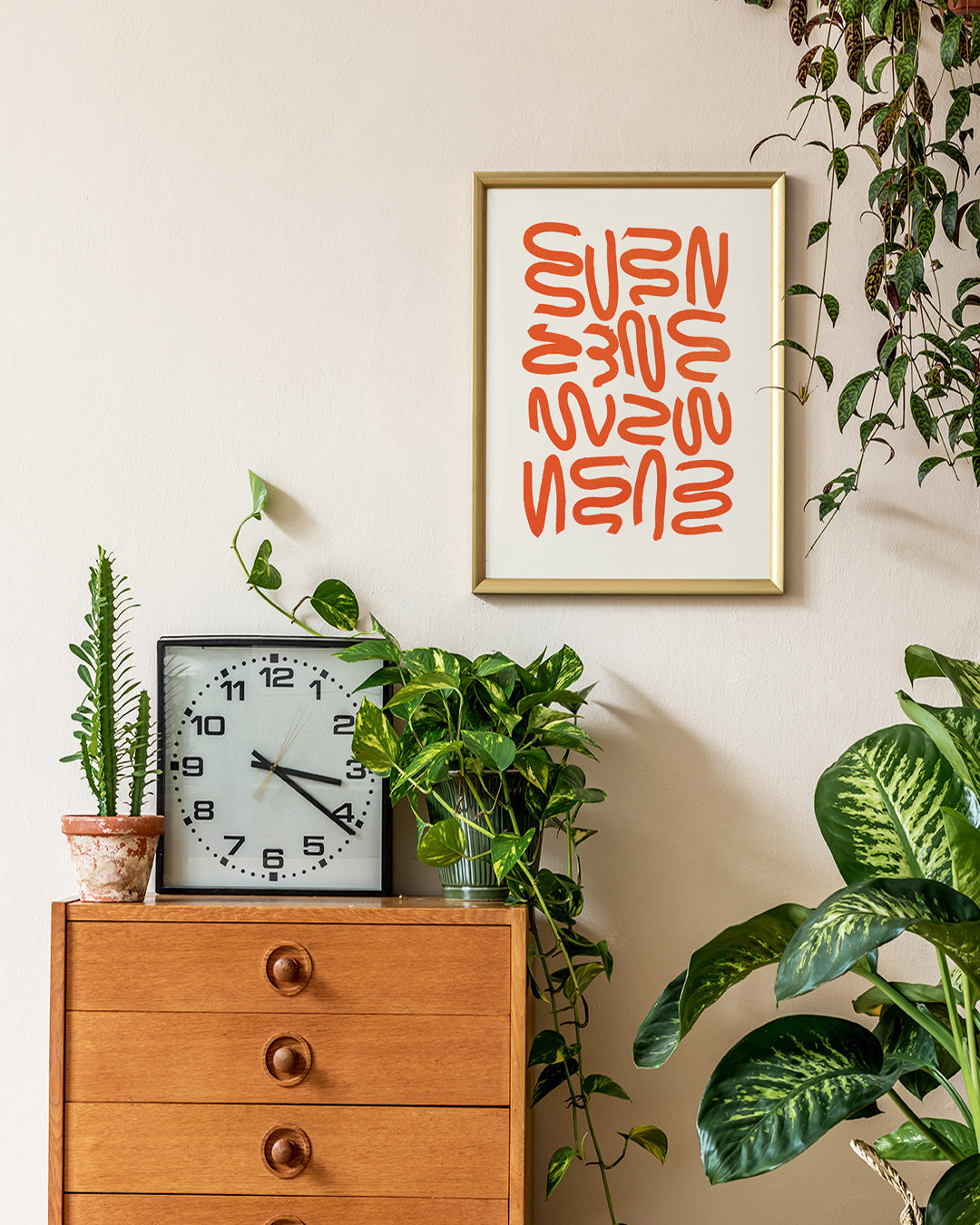 【ポスターのみ】OrangeAbstractアートポスター(A2,A3)