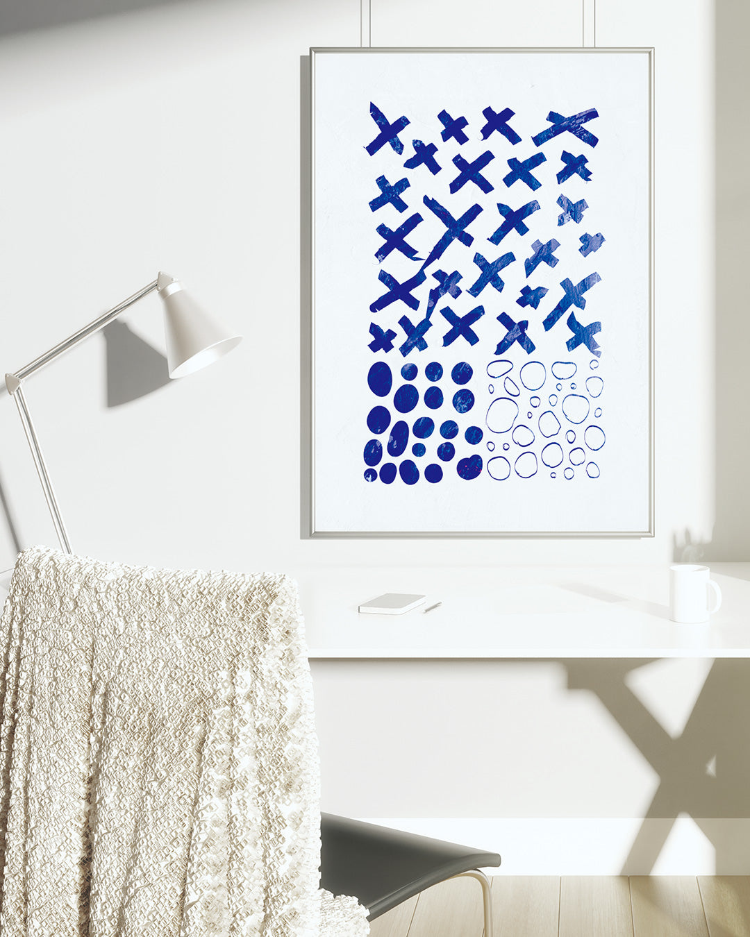 【ポスターのみ】BlueAbstractアートポスター(A2,A3)