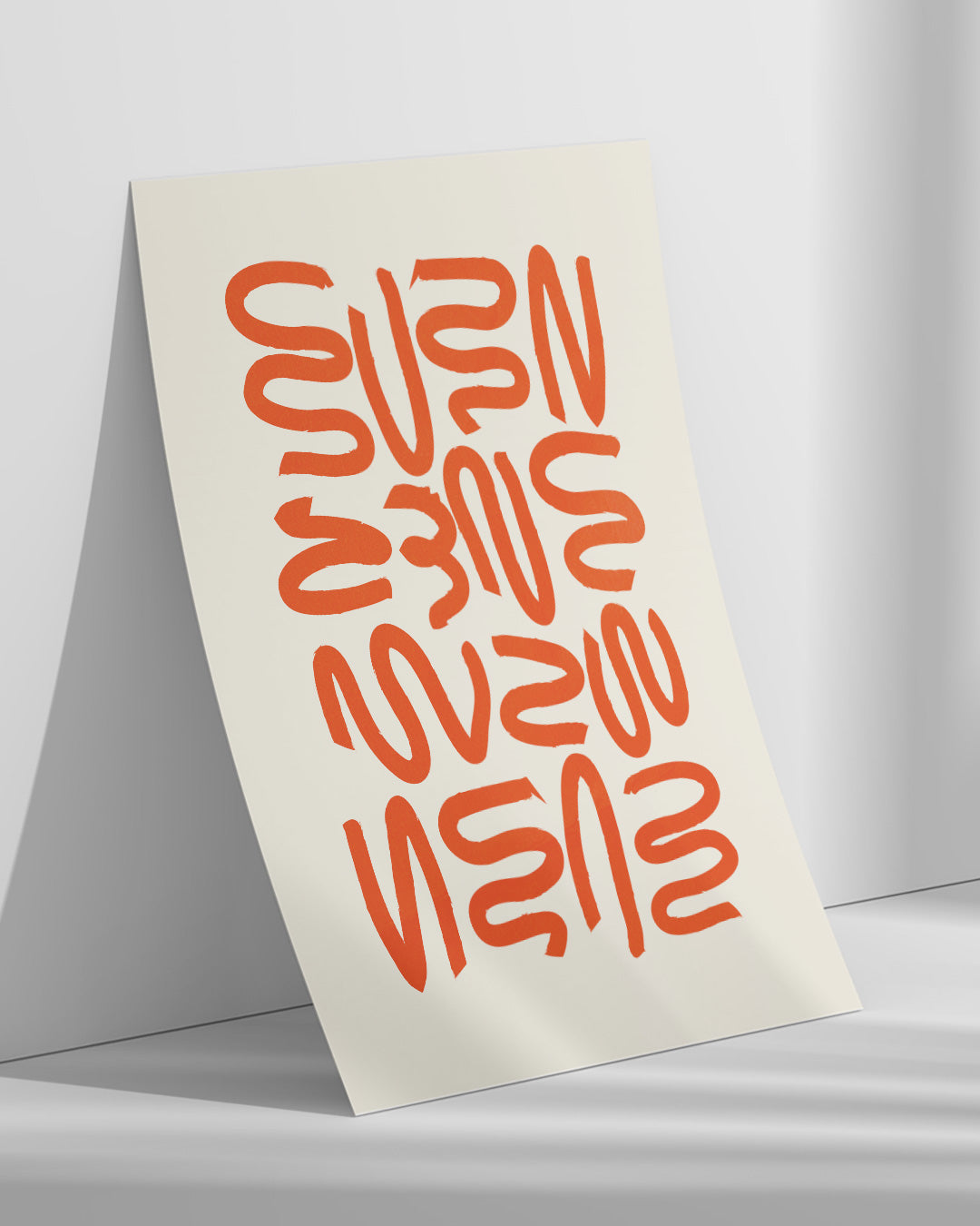 【ポスターのみ】OrangeAbstractアートポスター(A2,A3)