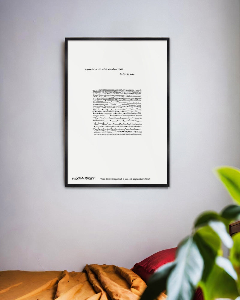A poem to be read with a magnifying glass.ポスター【Yoko Ono│オノ・ヨーコ】(100cm×70cm)