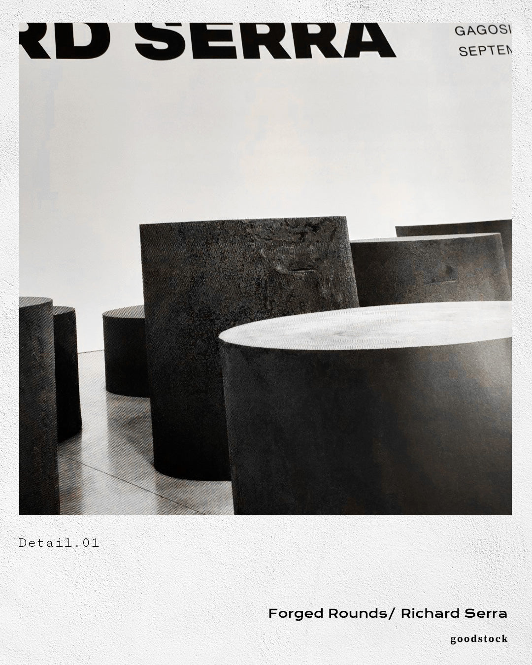 Nine, 2019ポスター【Richard Serra│リチャード・セラ】(99cm×63.5cm)