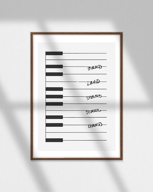【ポスターのみ】Piano Linesアートポスター(A2,A3)