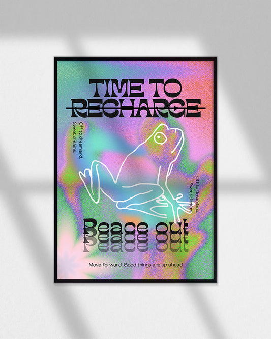 【ポスターのみ】TIME TO RECHARGEアートポスター(A2,A3)