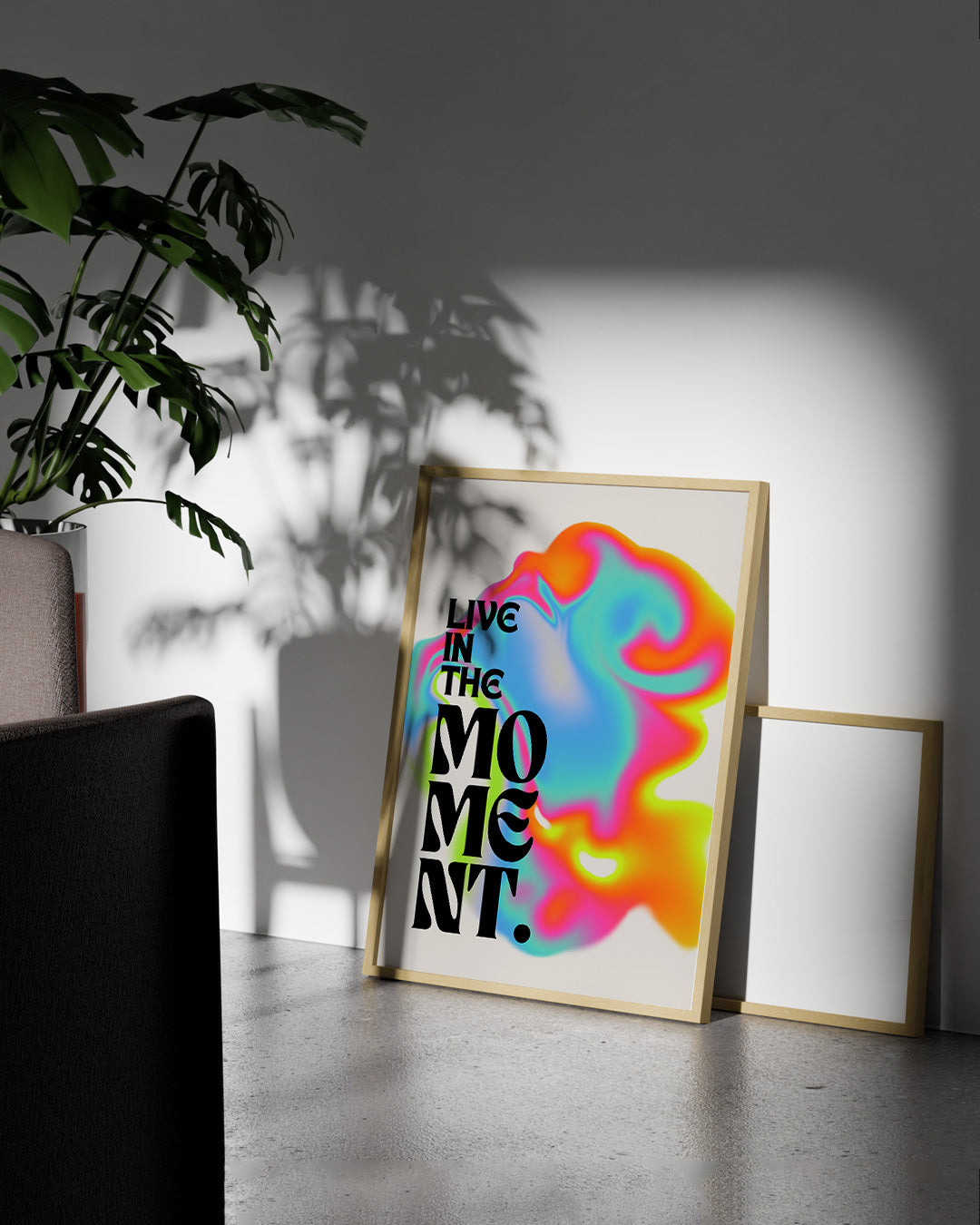 【ポスターのみ】Live in the Moment – Psychedelic Abstract Posterアートポスター(A2,A3)