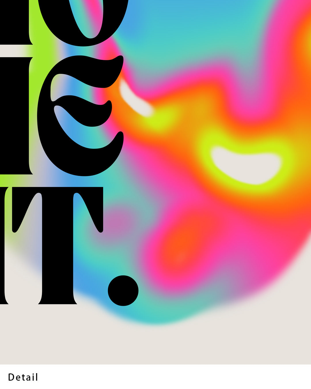 【ポスターのみ】Live in the Moment – Psychedelic Abstract Posterアートポスター(A2,A3)