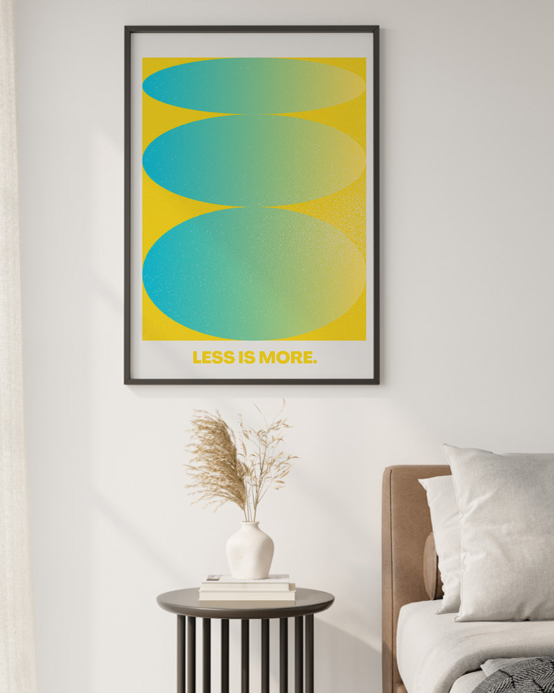 【ポスターのみ】Less is More – Minimalist Gradient Posterアートポスター(A2,A3)