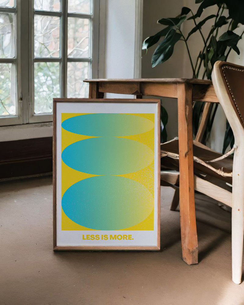 【ポスターのみ】Less is More – Minimalist Gradient Posterアートポスター(A2,A3)