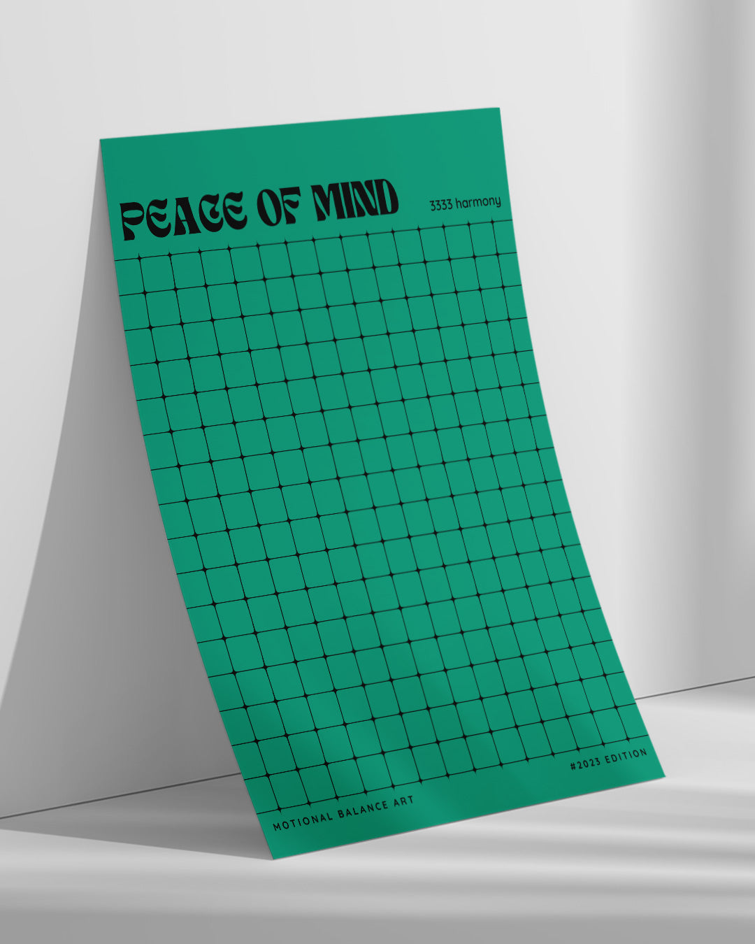 【ポスターのみ】Peace of Mind – Grid Harmony Posterアートポスター(A2,A3)