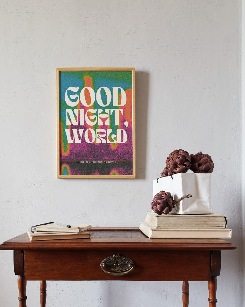 【ポスターのみ】Good Night, World – Dreamy Spectrum Posterアートポスター(A2,A3)