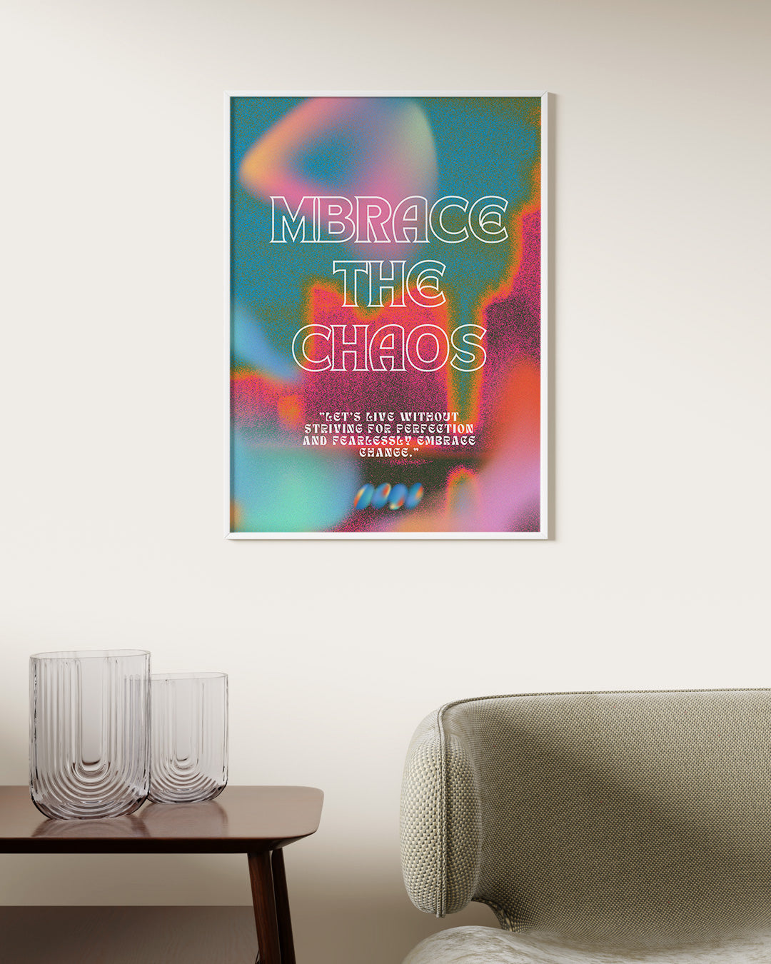 【ポスターのみ】Embrace the Chaos – Fluid Energy Posterアートポスター(A2,A3)