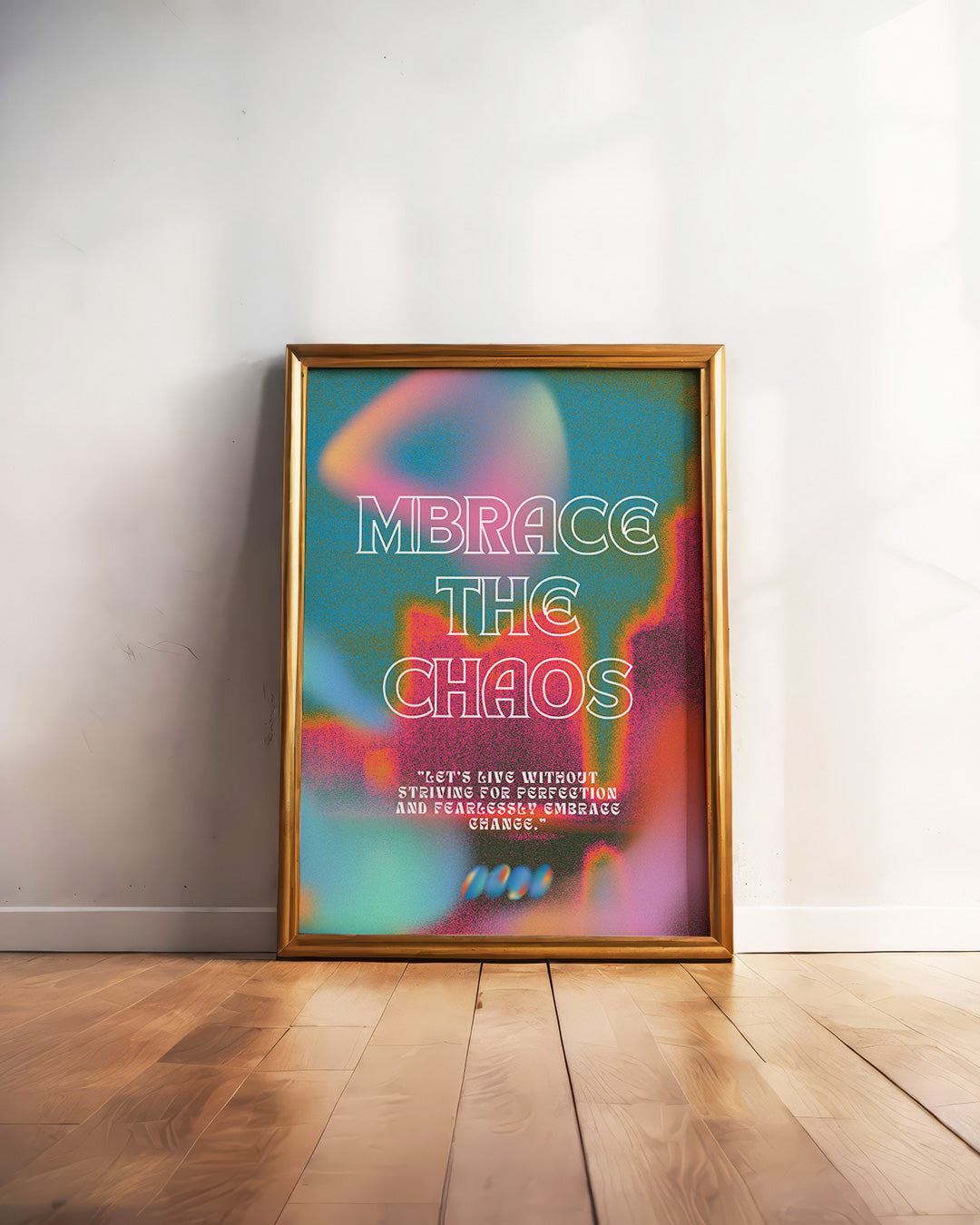 【ポスターのみ】Embrace the Chaos – Fluid Energy Posterアートポスター(A2,A3)