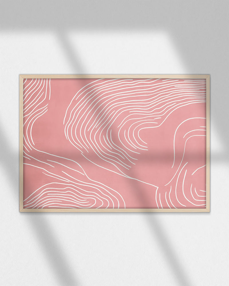 【ポスターのみ】Serene Flow – Minimalist Line Art Posterアートポスター(A2,A3)