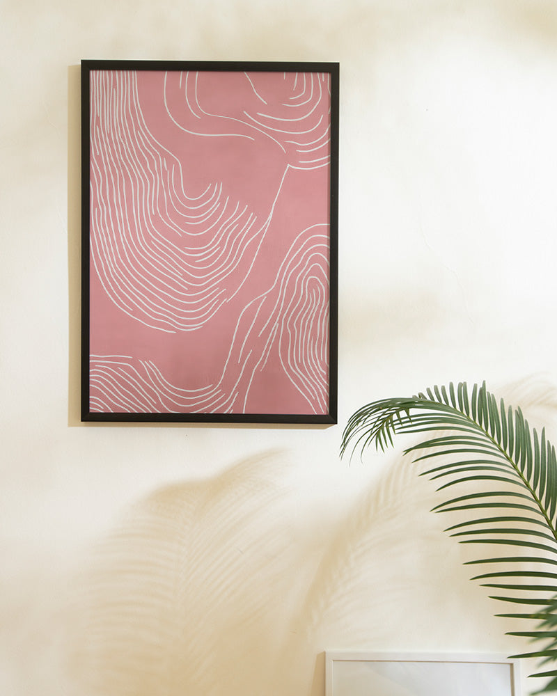 【ポスターのみ】Serene Flow – Minimalist Line Art Posterアートポスター(A2,A3)