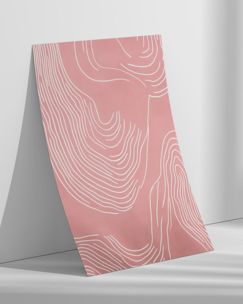 【ポスターのみ】Serene Flow – Minimalist Line Art Posterアートポスター(A2,A3)