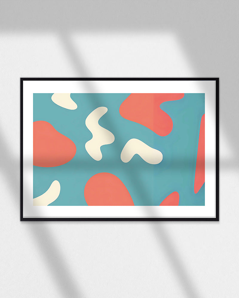 【ポスターのみ】Playful Rhythm – Abstract Shapes Posterアートポスター(A2,A3)