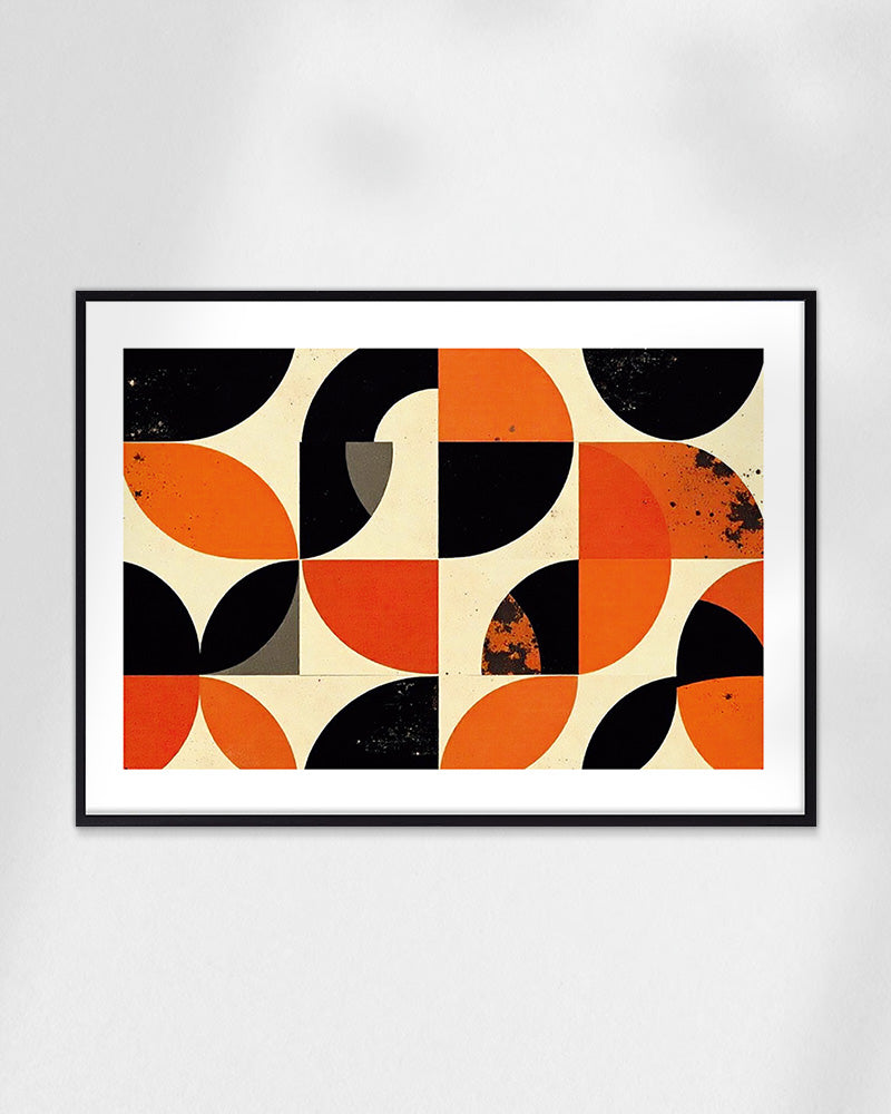 【ポスターのみ】Retro Rhythm – Geometric Abstract Posterアートポスター(A2,A3)