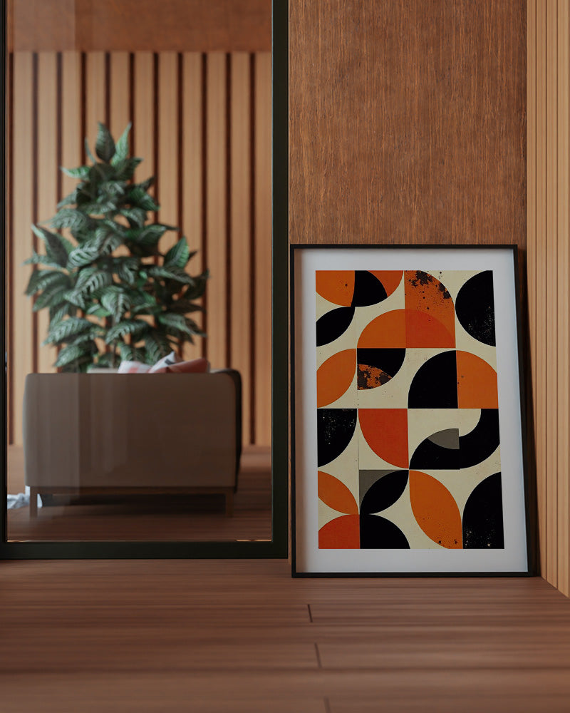 【ポスターのみ】Retro Rhythm – Geometric Abstract Posterアートポスター(A2,A3)