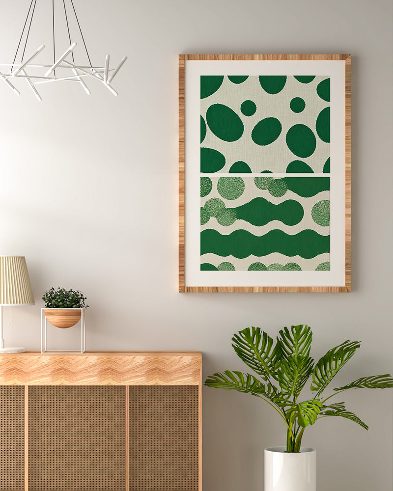【ポスターのみ】Organic Dots – Abstract Pattern Posterアートポスター(A2,A3)