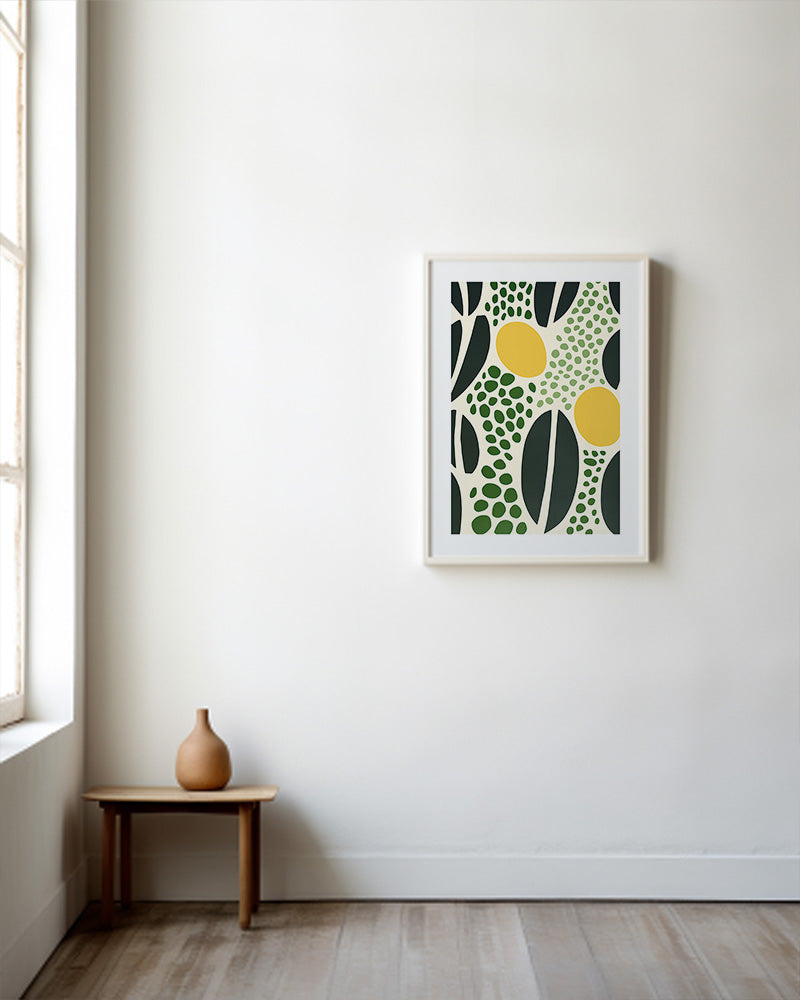 【ポスターのみ】Botanical Harmony – Nature-Inspired Abstract Posterアートポスター(A2,A3)