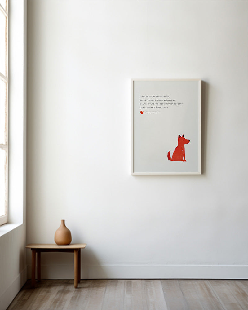 【ポスターのみ】Butterfly Wings – Minimalist Poetry Posterアートポスター(A2,A3)