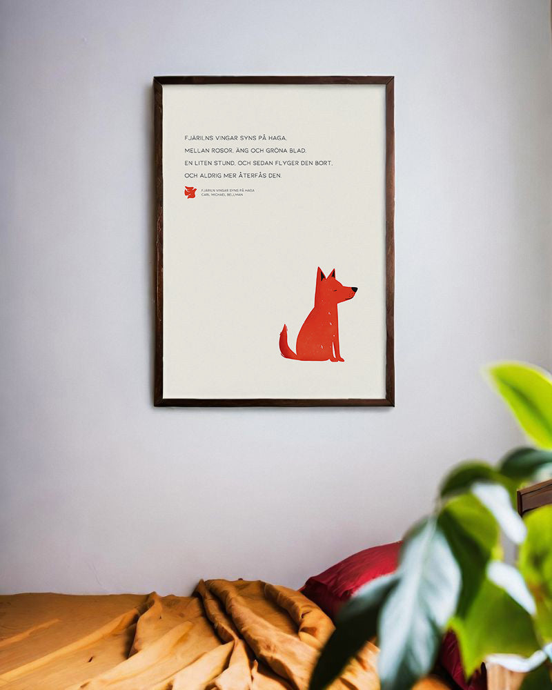 【ポスターのみ】Butterfly Wings – Minimalist Poetry Posterアートポスター(A2,A3)