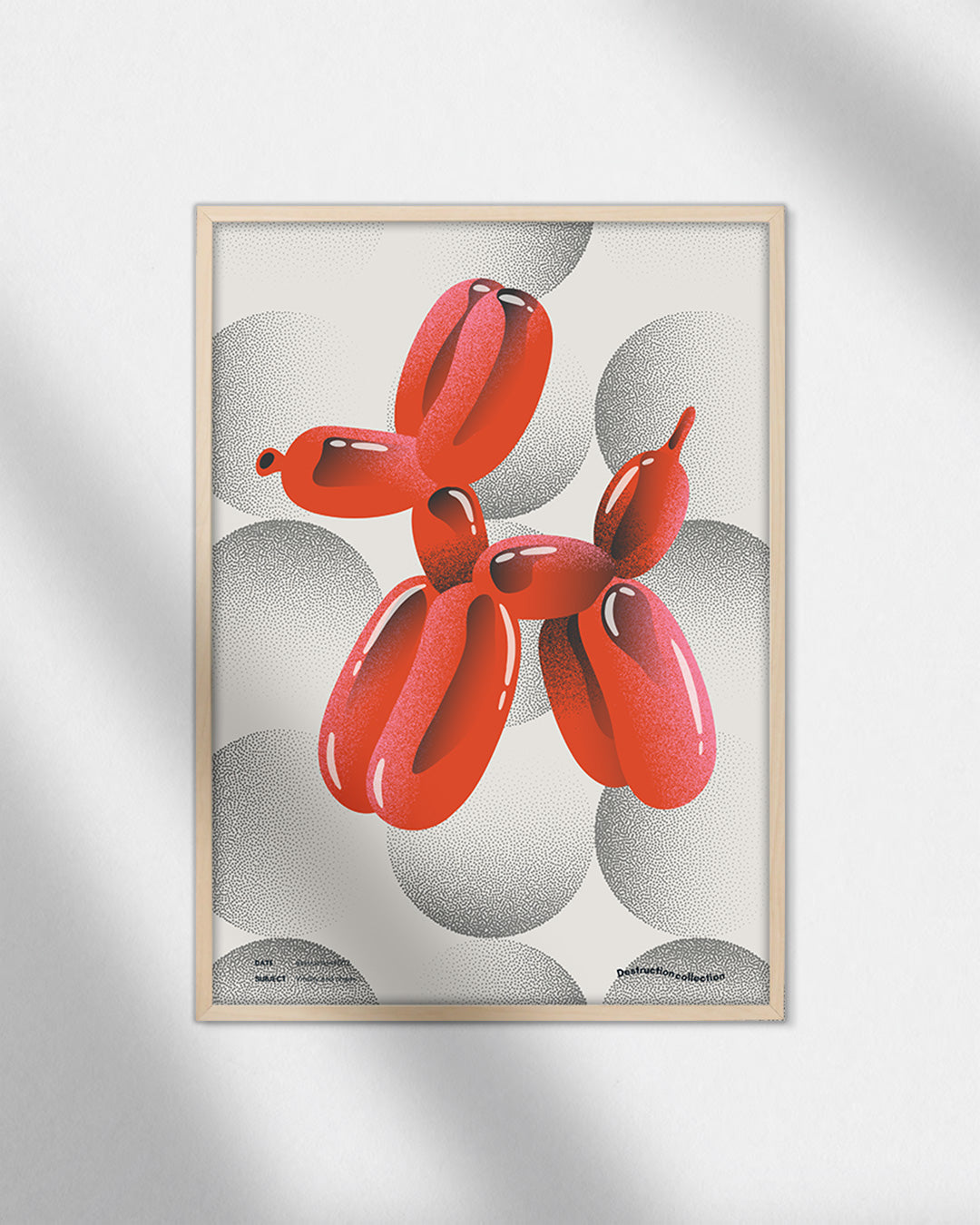 【ポスターのみ】Balloon Dog Reimagined – Pop Art Deconstruction Posterアートポスター(A2,A3)