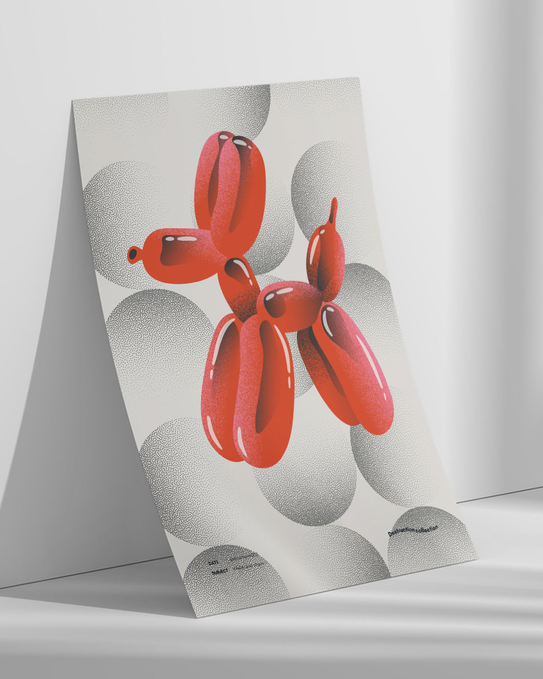 【ポスターのみ】Balloon Dog Reimagined – Pop Art Deconstruction Posterアートポスター(A2,A3)