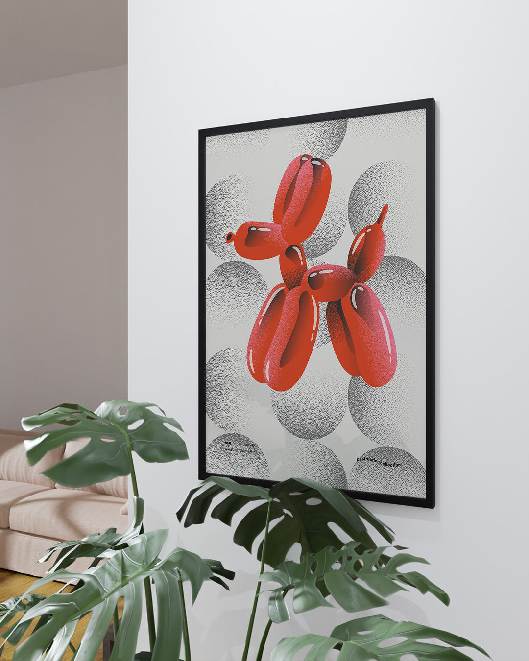 【ポスターのみ】Balloon Dog Reimagined – Pop Art Deconstruction Posterアートポスター(A2,A3)