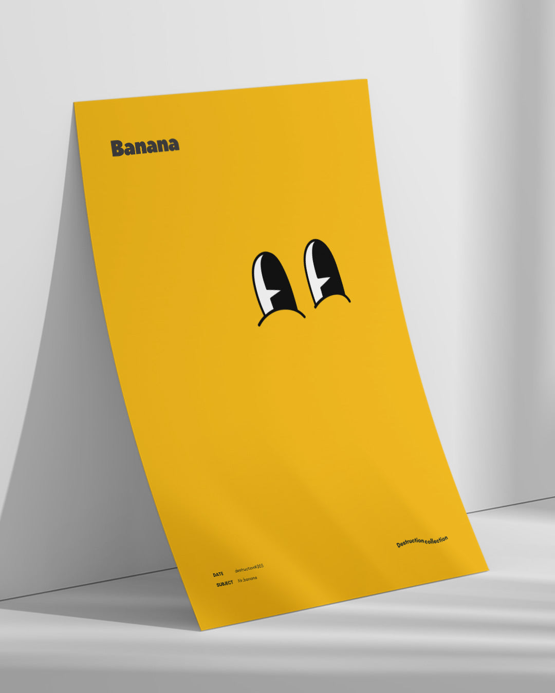 【ポスターのみ】Mr. Banana – Minimal Pop Art Posterアートポスター(A2,A3)