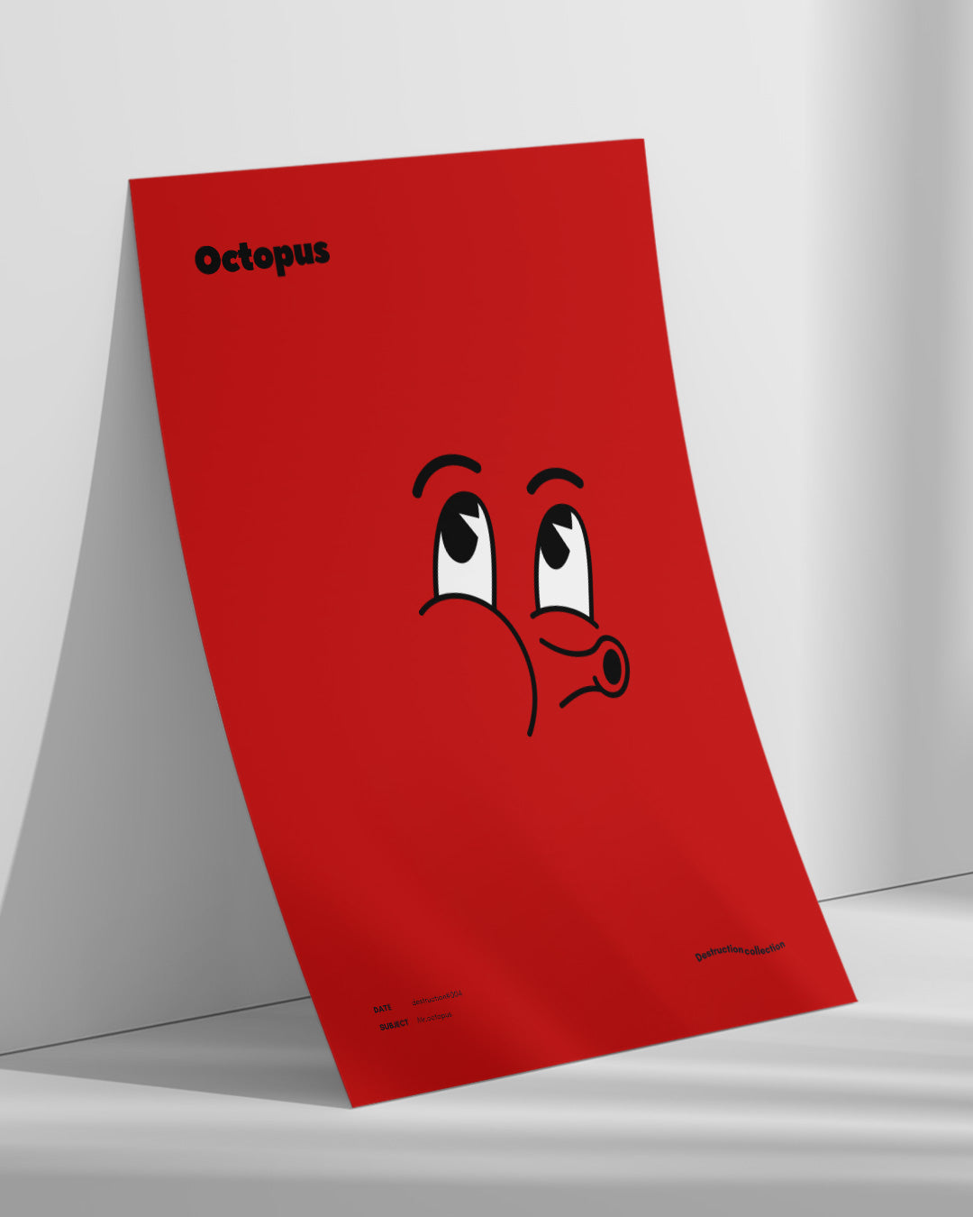 【ポスターのみ】Mr. Octopus – Minimal Pop Art Posterアートポスター(A2,A3)