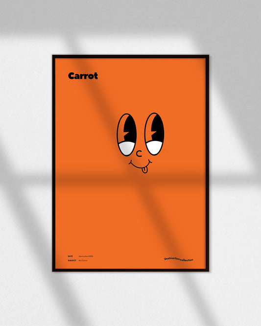 【ポスターのみ】Mr. Carrot – Playful Minimalism Posterアートポスター(A2,A3)