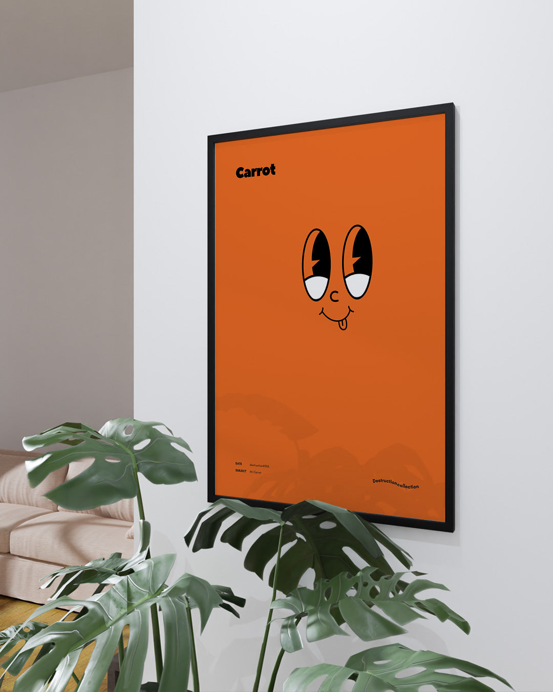 【ポスターのみ】Mr. Carrot – Playful Minimalism Posterアートポスター(A2,A3)