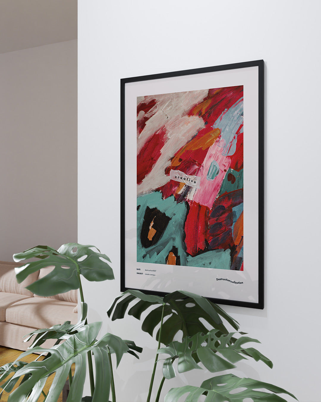 【ポスターのみ】Creative Chaos – Abstract Expressionism Posterアートポスター(A2,A3)