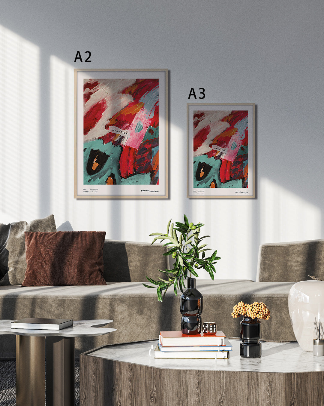 【ポスターのみ】Creative Chaos – Abstract Expressionism Posterアートポスター(A2,A3)