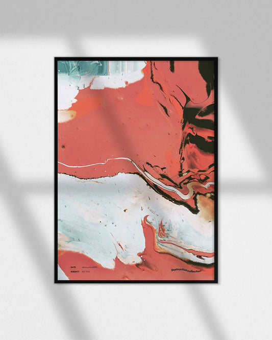 【ポスターのみ】Fluid Destruction – Abstract Flow Posterアートポスター(A2,A3)