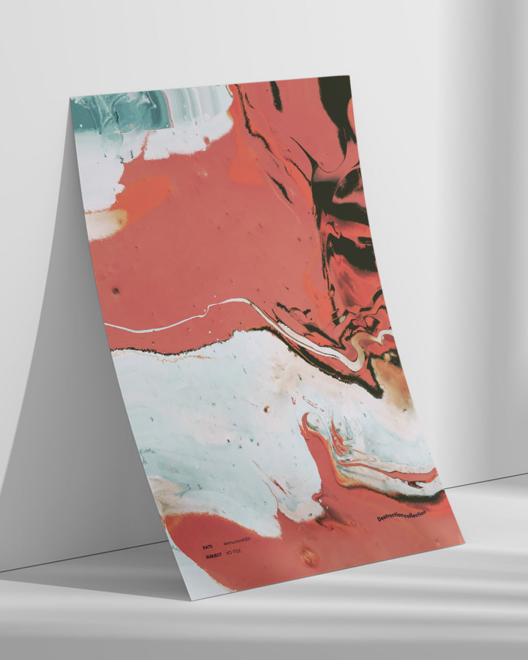 【ポスターのみ】Fluid Destruction – Abstract Flow Posterアートポスター(A2,A3)