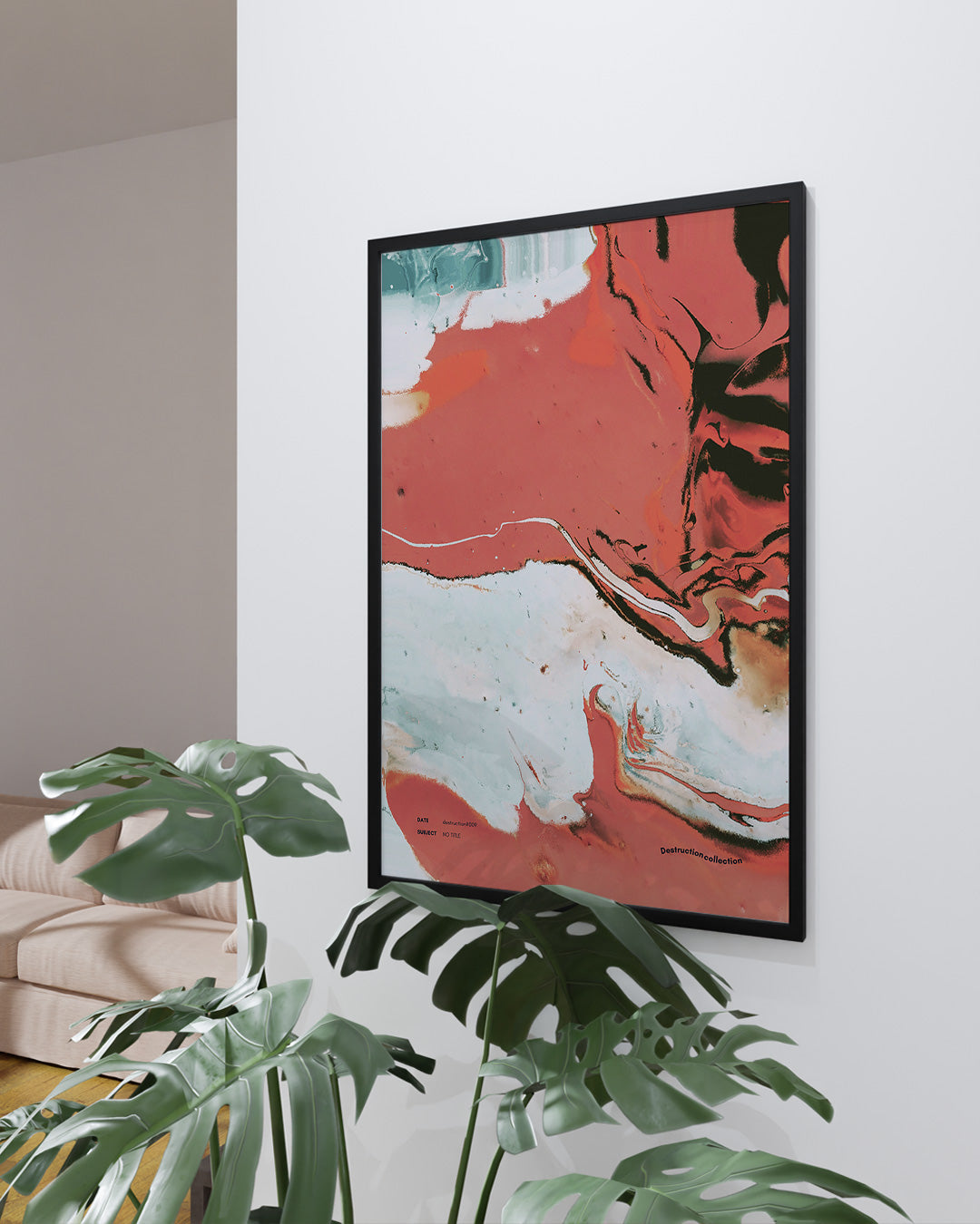 【ポスターのみ】Fluid Destruction – Abstract Flow Posterアートポスター(A2,A3)