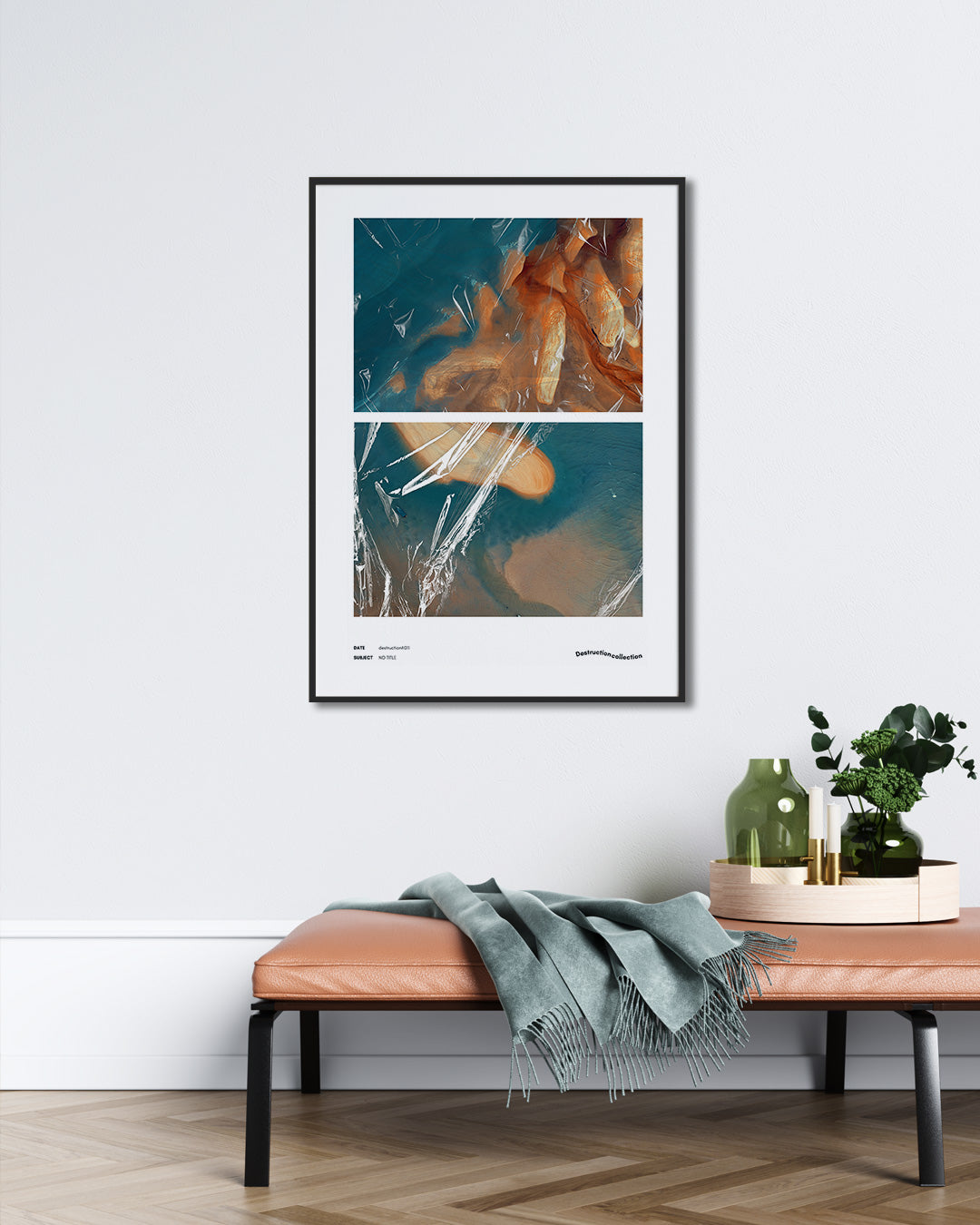 【ポスターのみ】Fragmented Reflections – Abstract Duality Posterアートポスター(A2,A3)