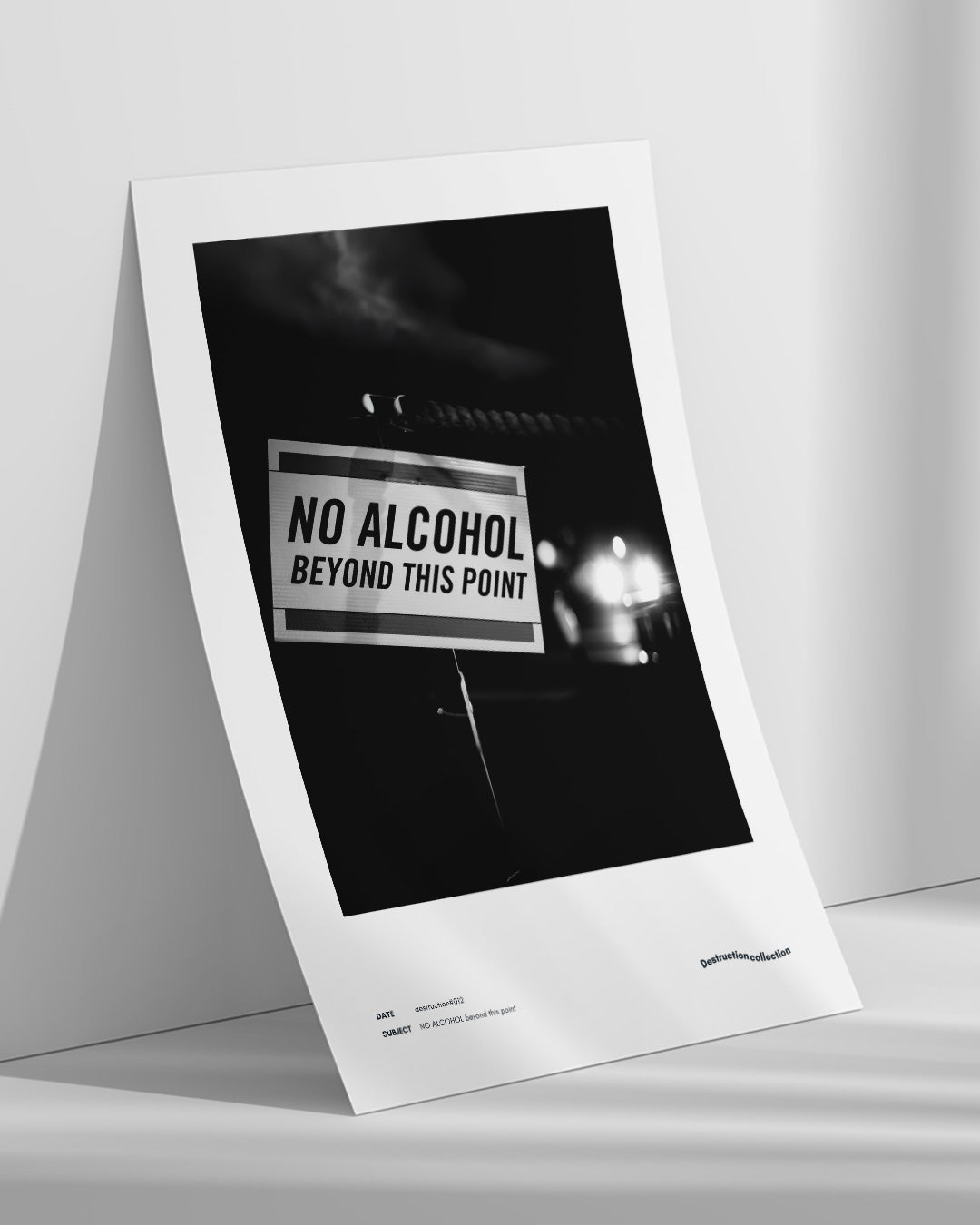 【ポスターのみ】No Alcohol – The Borderline Posterアートポスター(A2,A3)
