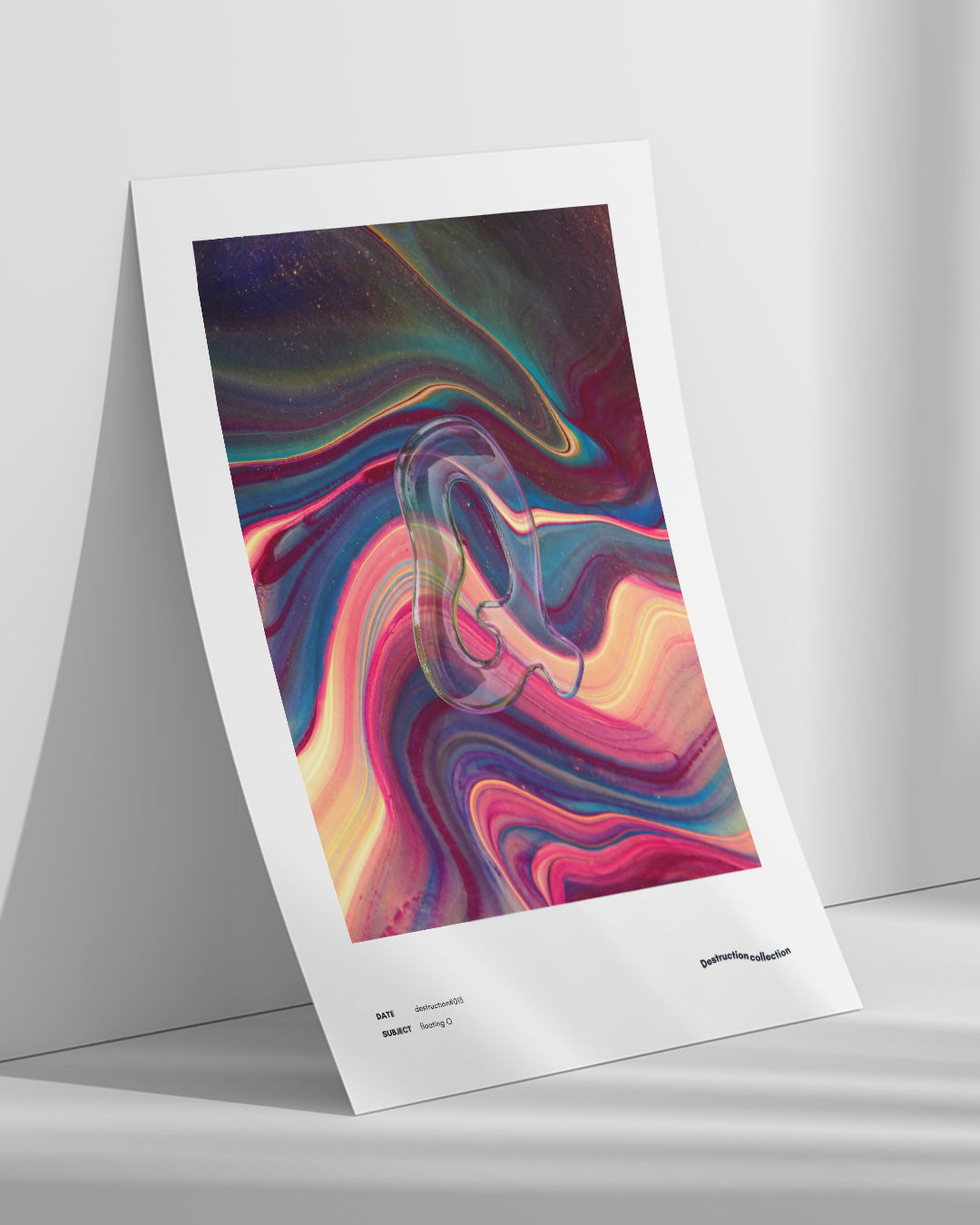 【ポスターのみ】Floating Q – Surreal Fluidity Posterアートポスター(A2,A3)
