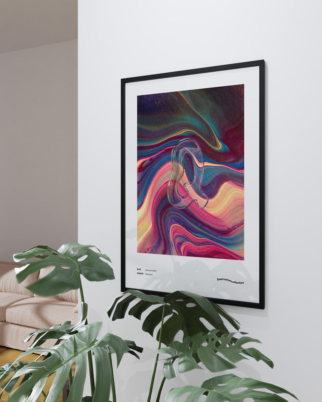 【ポスターのみ】Floating Q – Surreal Fluidity Posterアートポスター(A2,A3)