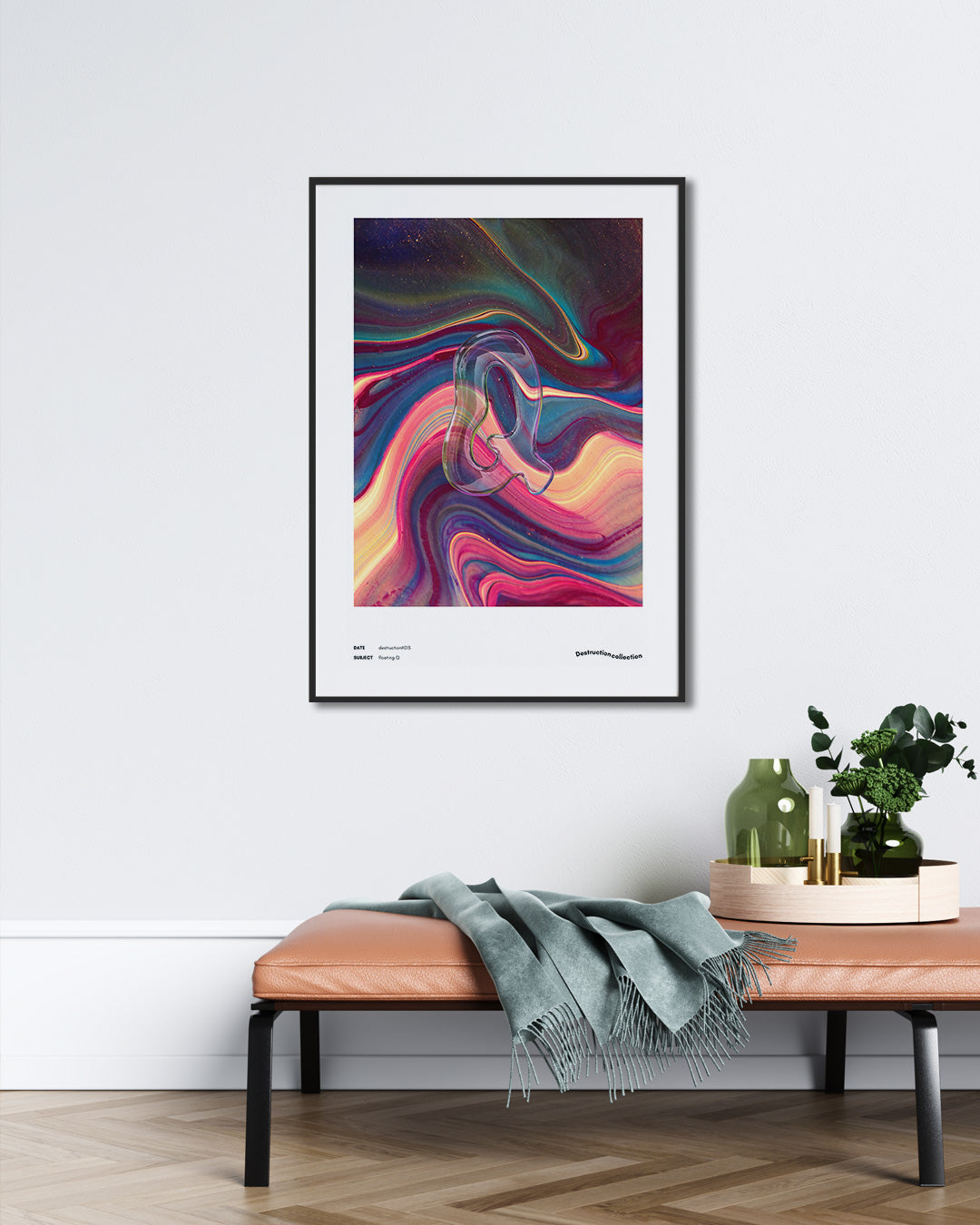 【ポスターのみ】Floating Q – Surreal Fluidity Posterアートポスター(A2,A3)