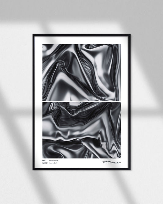 【ポスターのみ】Metal or Cloth – The Illusion of Texture Posterアートポスター(A2,A3)