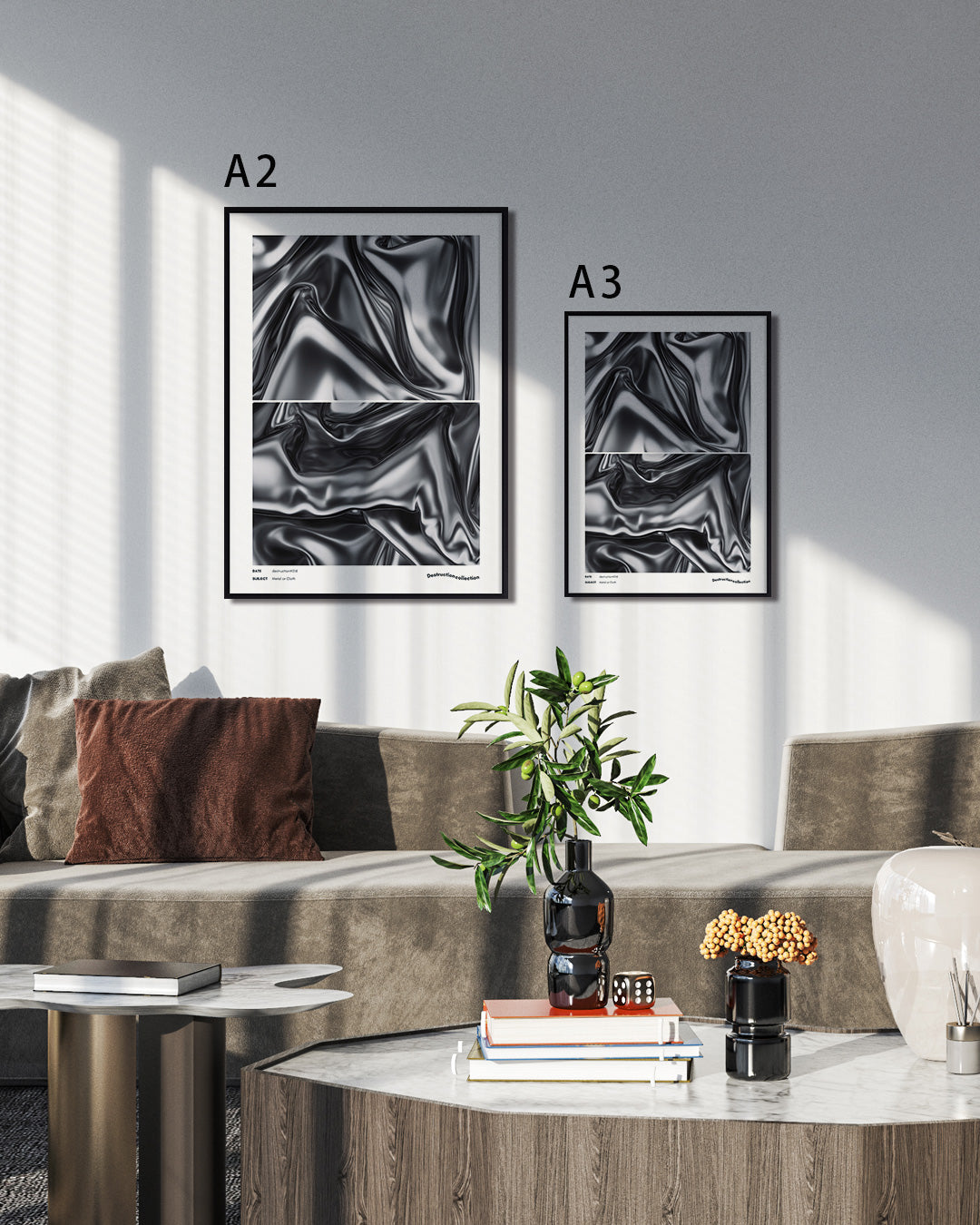 【ポスターのみ】Metal or Cloth – The Illusion of Texture Posterアートポスター(A2,A3)