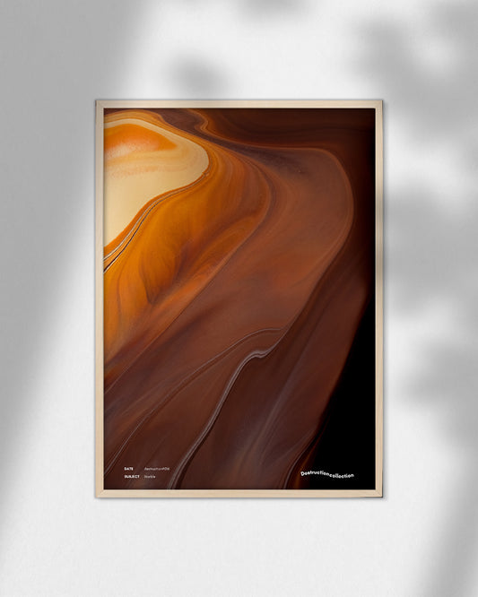 【ポスターのみ】Marble Flow – Earth’s Timeless Patterns Posterアートポスター(A2,A3)